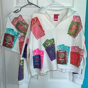Queen of Sparkles Passport Set Medium top and Small Shorts